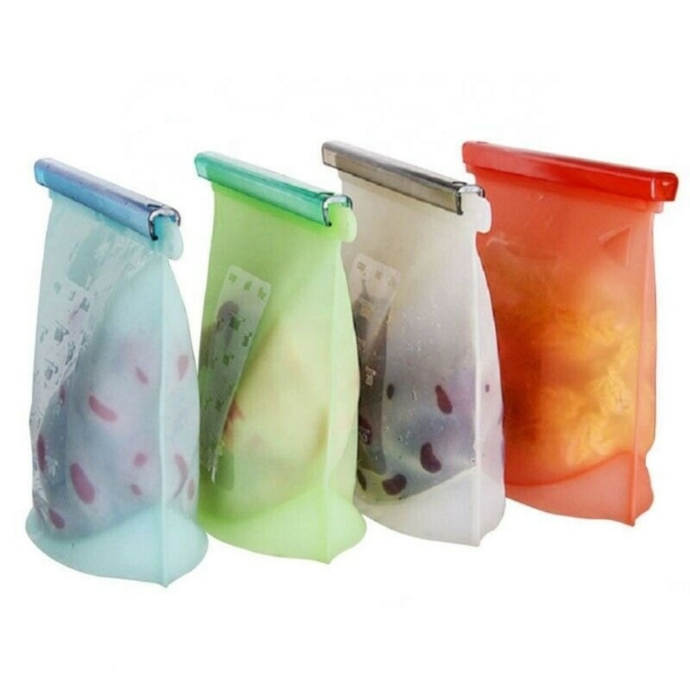Reusable Silicone Food Storage Bag 5 pack  new